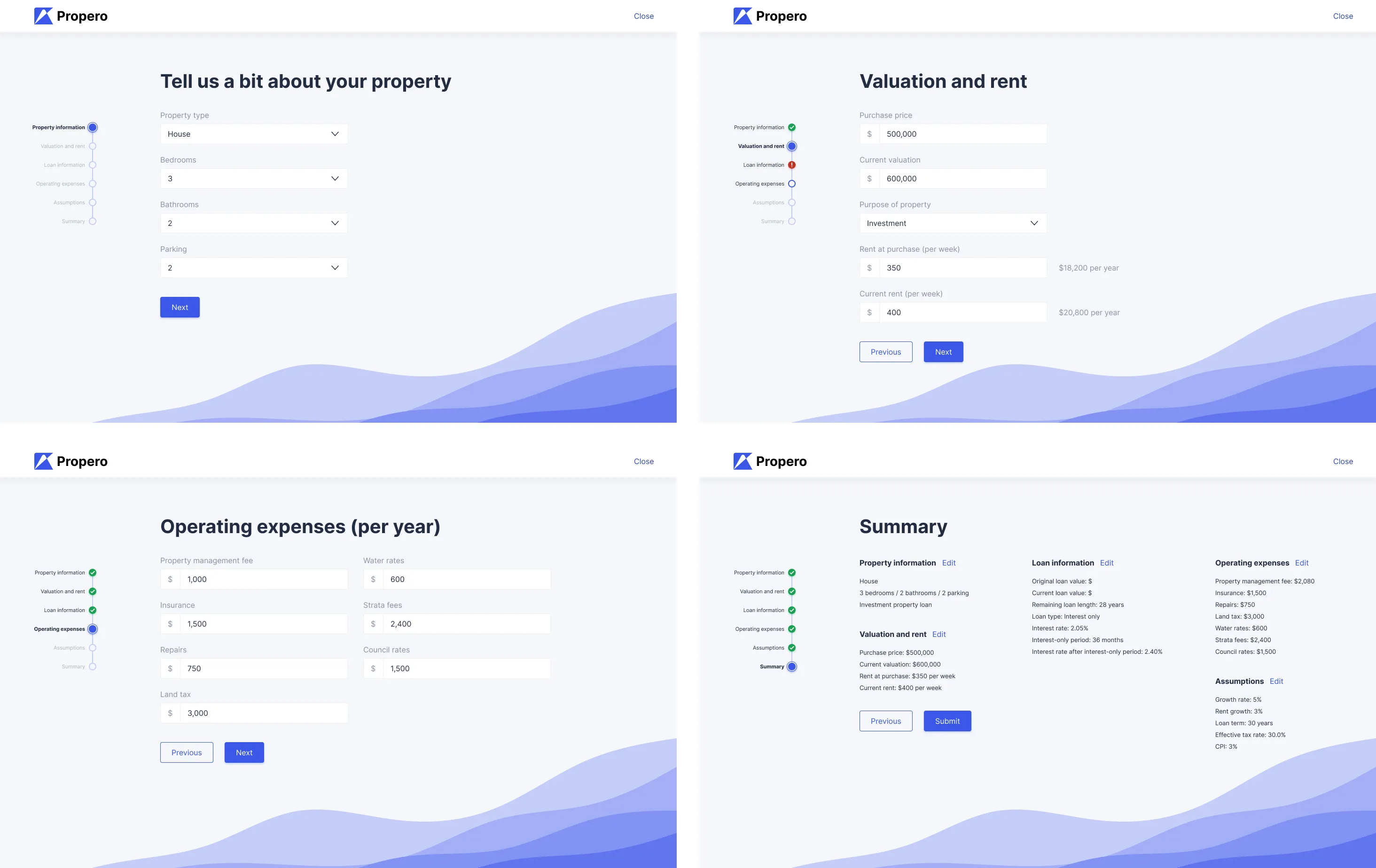 Input form designs