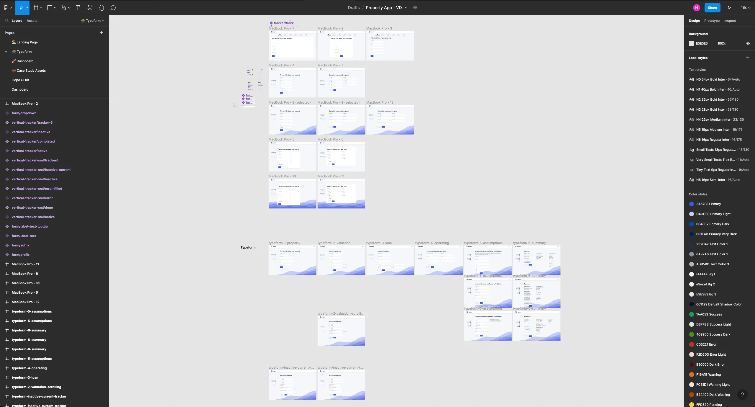 Input form designs